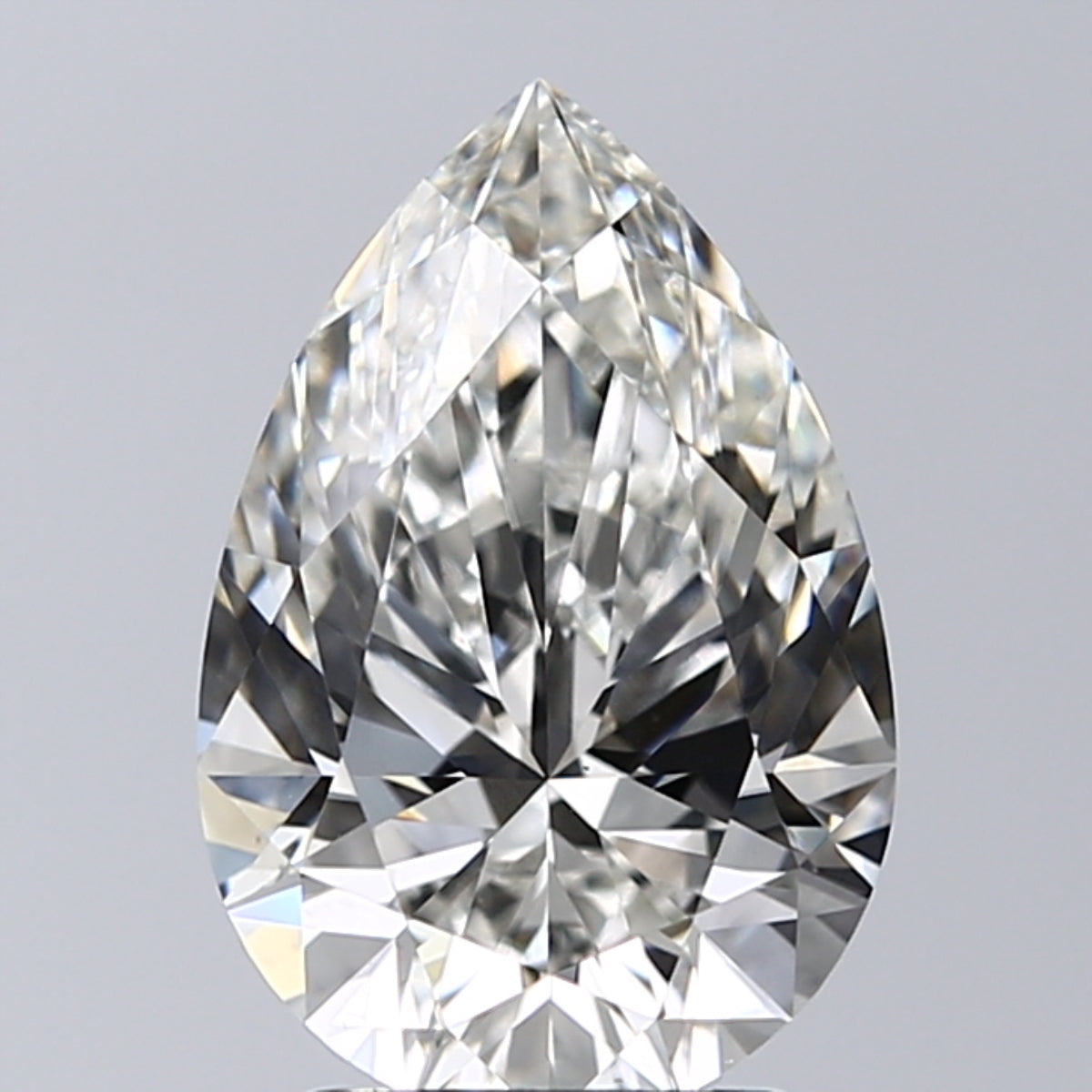 Lab-Grown 2.57 Carat Pear Shape Diamond color G Clarity VS1, precious stones, engagement diamonds