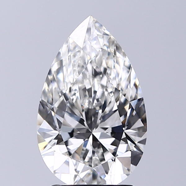 Lab-Grown 2.16 Carat Pear Shape Diamond color G Clarity VS1 With GIA Certificate, precious stones, engagement diamonds