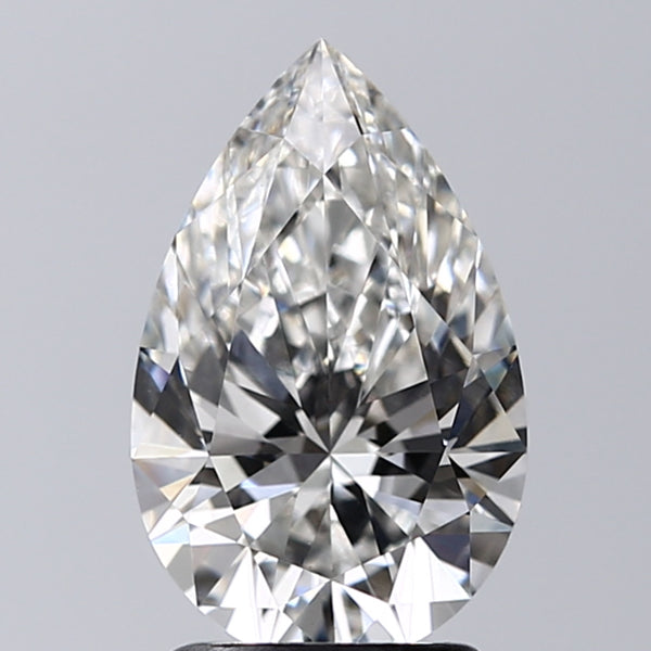 Lab-Grown 2.20 Carat Pear Shape Diamond color G Clarity VS1 With GIA Certificate, precious stones, engagement diamonds