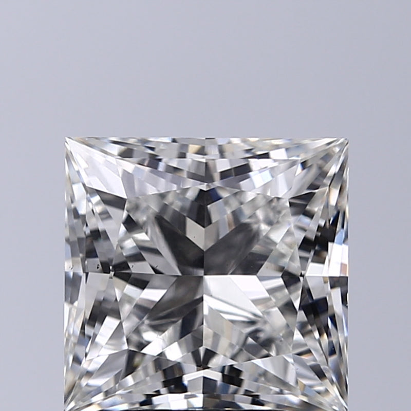 Lab-Grown 4.02 Carat Princess Cut Diamond color G Clarity VS2, precious stones, engagement diamonds