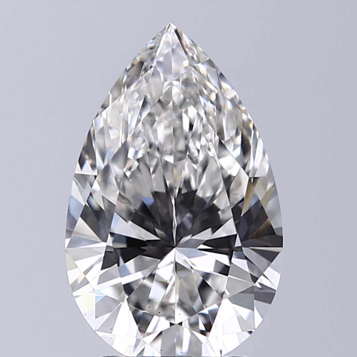 Lab-Grown 2.71 Carat Pear Shape Diamond color G Clarity VS1, precious stones, engagement diamonds