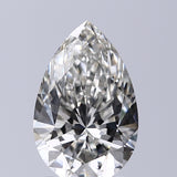 Lab-Grown 1.54 Carat Pear Shape Diamond color H Clarity SI1, precious stones, engagement diamonds