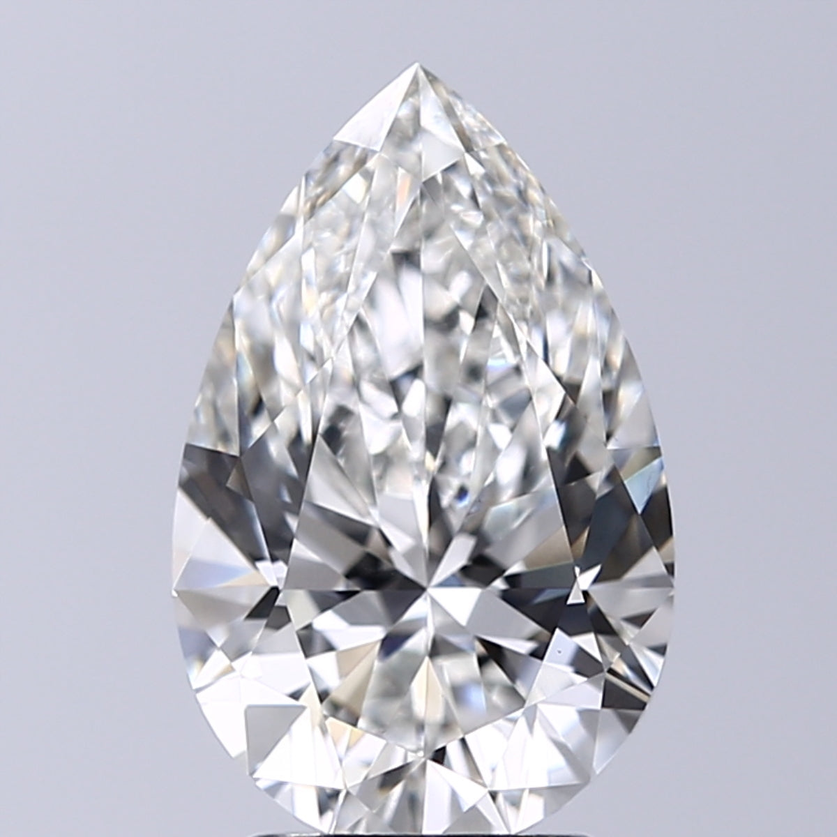 Lab-Grown 3.02 Carat Pear Shape Diamond color G Clarity VVS2, precious stones, engagement diamonds