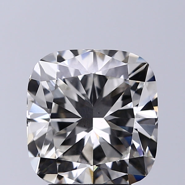 Lab-Grown 3.01 Carat Cushion Modified Brilliant Cut Diamond color G Clarity VS2, precious stones, engagement diamonds