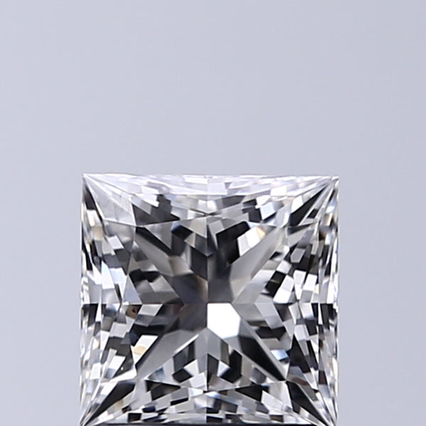 Lab-Grown 1.37 Carat Princess Cut Diamond color E Clarity VS1, precious stones, engagement diamonds