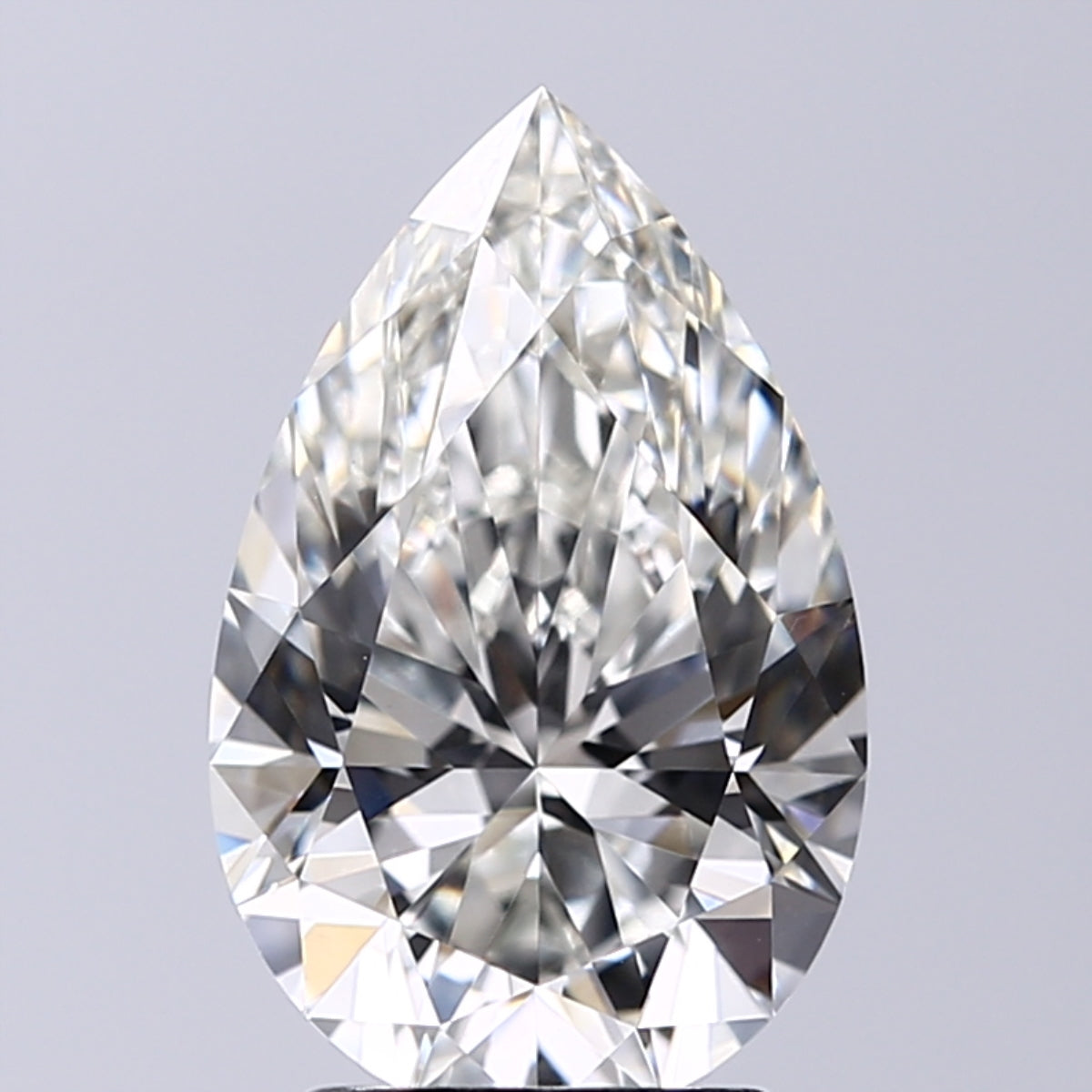 Lab-Grown 2.52 Carat Pear Shape Diamond color G Clarity VVS2, precious stones, engagement diamonds