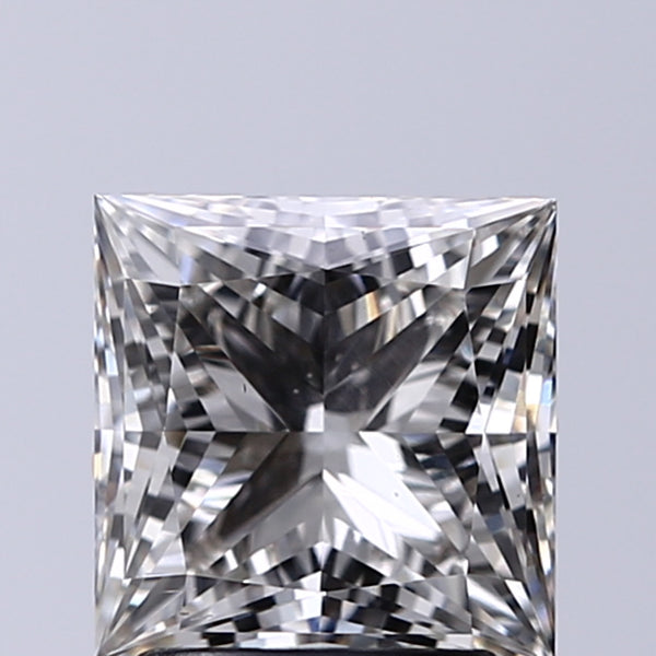 Lab-Grown 2.01 Carat Princess Cut Diamond color H Clarity VS2, precious stones, engagement diamonds