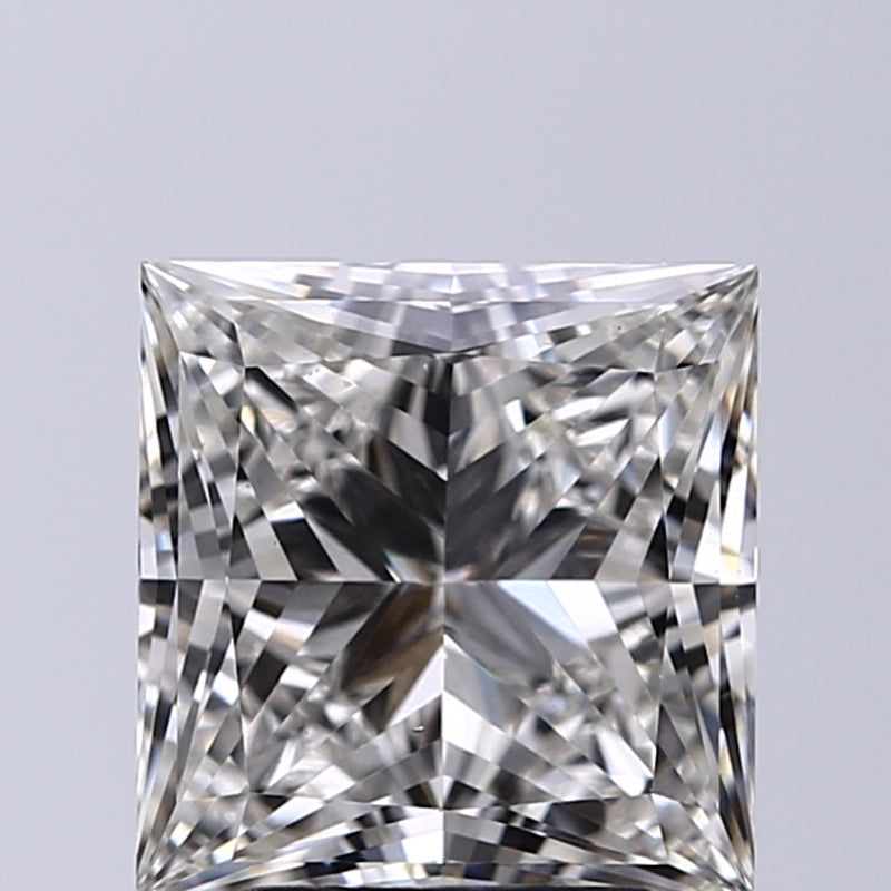 Lab-Grown 3.01 Carat Princess Cut Diamond color G Clarity VS1, precious stones, engagement diamonds