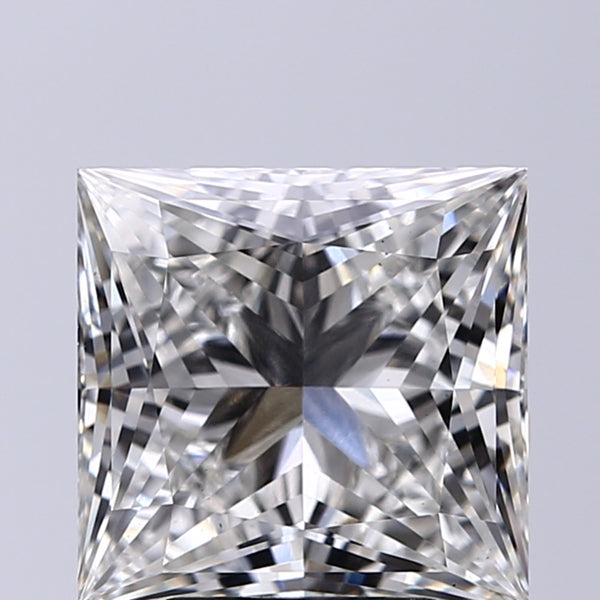 Lab-Grown 3.50 Carat Princess Cut Diamond color G Clarity VS2, precious stones, engagement diamonds