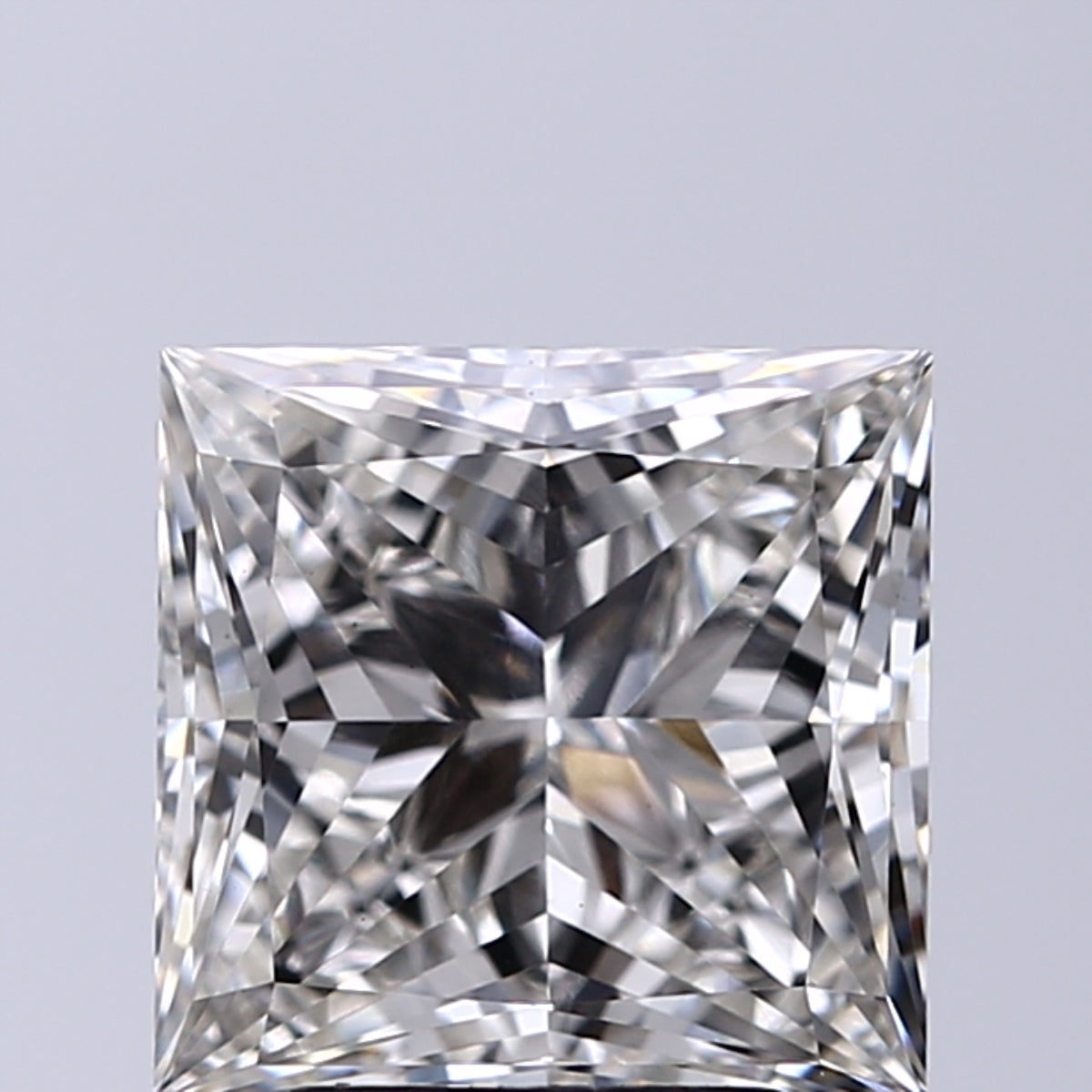 Lab-Grown 3.02 Carat Princess Cut Diamond color G Clarity VS1, precious stones, engagement diamonds