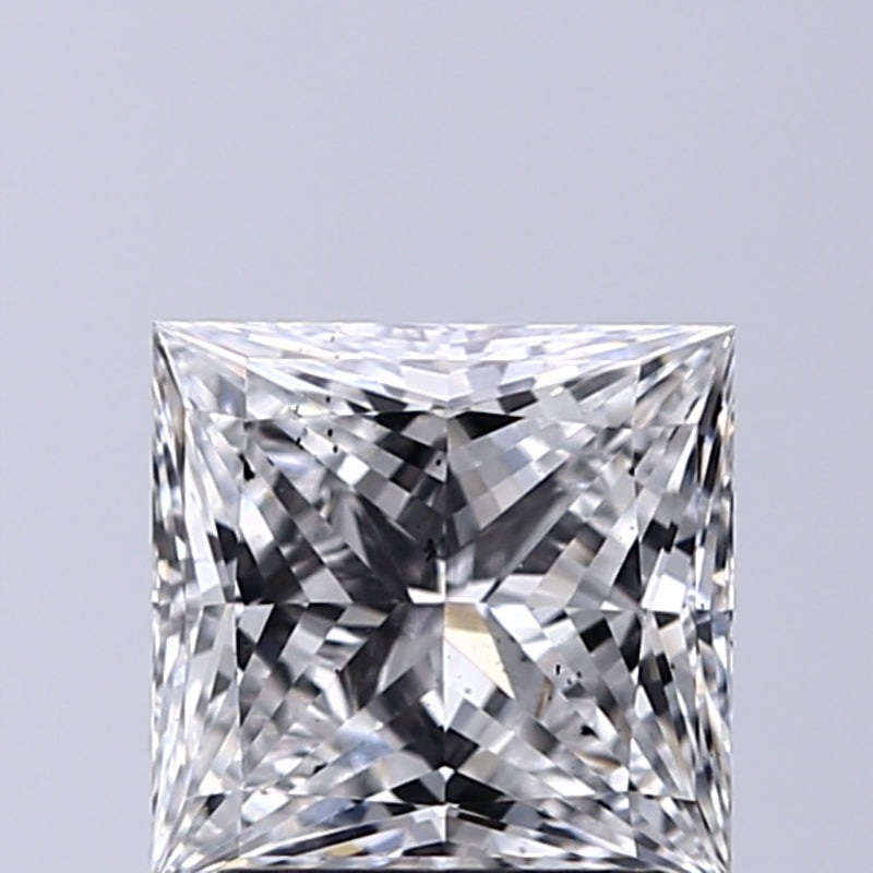 Lab-Grown 1.52 Carat Princess Cut Diamond color E Clarity SI1, precious stones, engagement diamonds