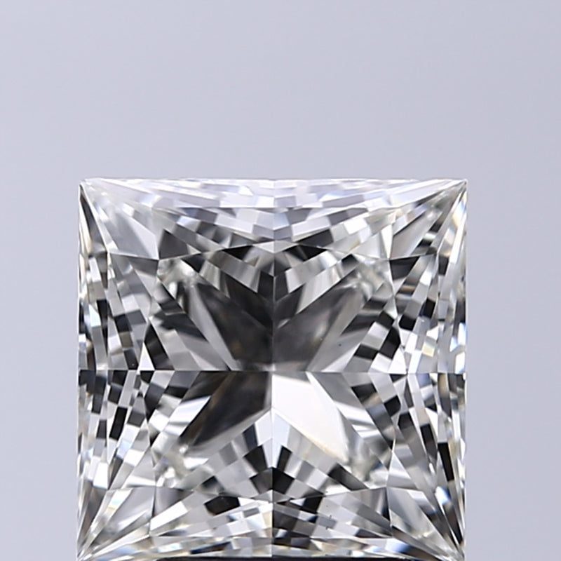 Lab-Grown 3.09 Carat Princess Cut Diamond color G Clarity VVS2, precious stones, engagement diamonds