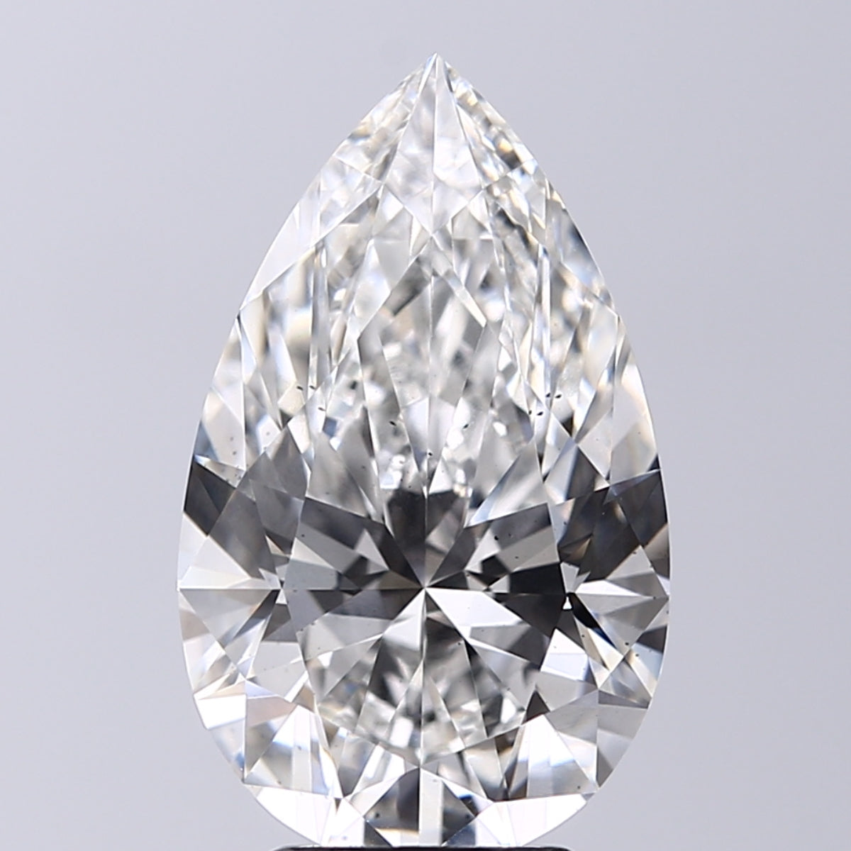 Lab-Grown 4.30 Carat Pear Shape Diamond color F Clarity SI1, precious stones, engagement diamonds
