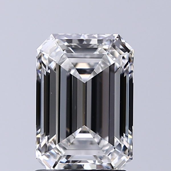 Lab-Grown 1.59 Carat Emerald Cut Diamond color E Clarity VS1, precious stones, engagement diamonds