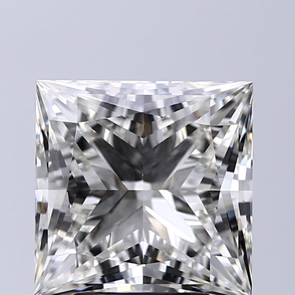 Lab-Grown 3.59 Carat Princess Cut Diamond color G Clarity VS1, precious stones, engagement diamonds