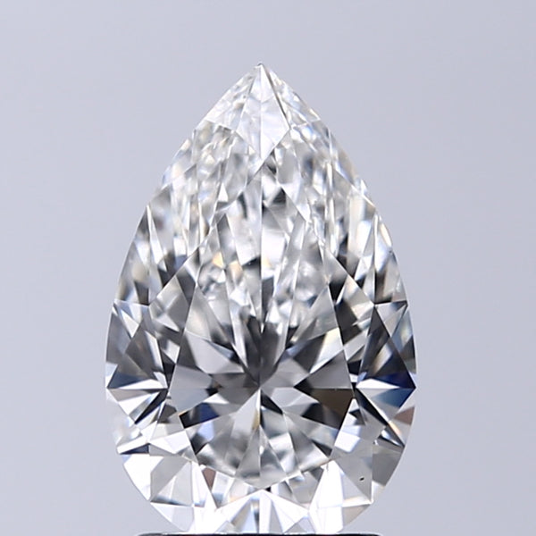 Lab-Grown 5.26 Carat Pear Shape Diamond color H Clarity VVS2, precious stones, engagement diamonds