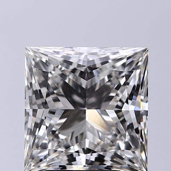 Lab-Grown 3.51 Carat Princess Cut Diamond color G Clarity VS1, precious stones, engagement diamonds