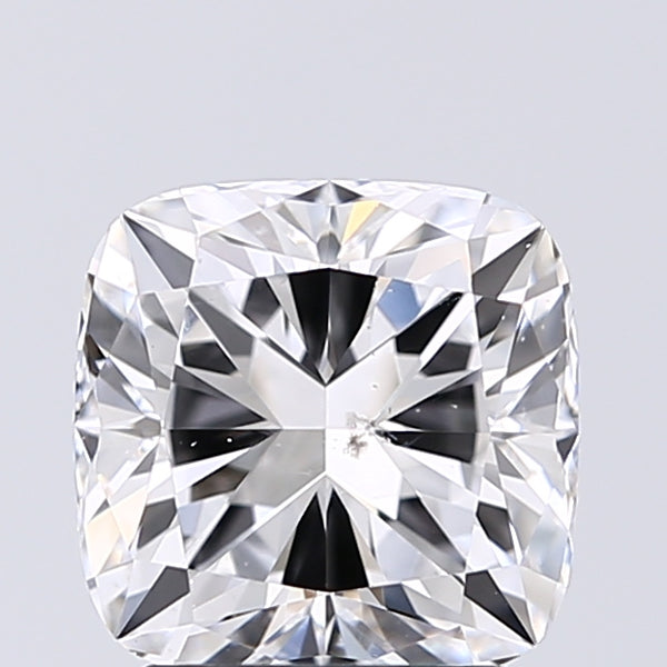 Lab-Grown 2.02 Carat Cushion Modified Brilliant Cut Diamond color D Clarity SI2 With GIA Certificate, precious stones, engagement diamonds