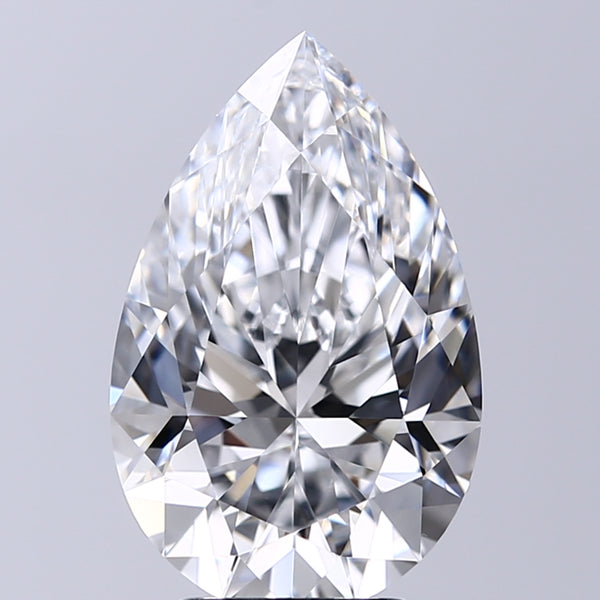 Lab-Grown 4.02 Carat Pear Shape Diamond color D Clarity IF With GIA Certificate, precious stones, engagement diamonds