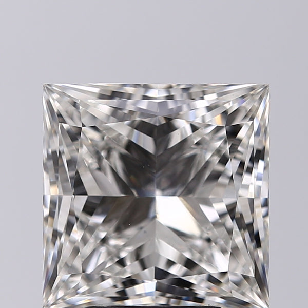 Lab-Grown 4.01 Carat Princess Cut Diamond color G Clarity VS2, precious stones, engagement diamonds