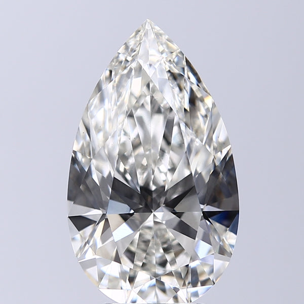 Lab-Grown 4.05 Carat Pear Shape Diamond color H Clarity VS1, precious stones, engagement diamonds