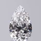 Lab-Grown 0.92 Carat Pear Shape Diamond color D Clarity VVS2, precious stones, engagement diamonds