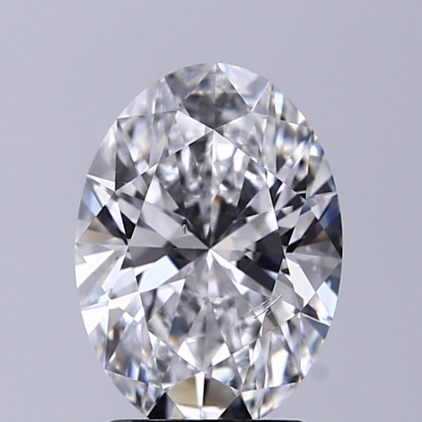 Lab-Grown 2.06 Carat Oval Shape Diamond color D Clarity SI1, precious stones, engagement diamonds