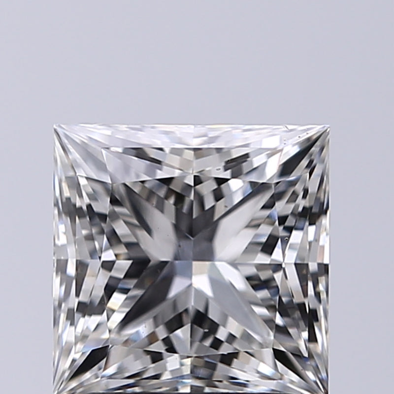 Lab-Grown 2.02 Carat Princess Cut Diamond color G Clarity VS2, precious stones, engagement diamonds