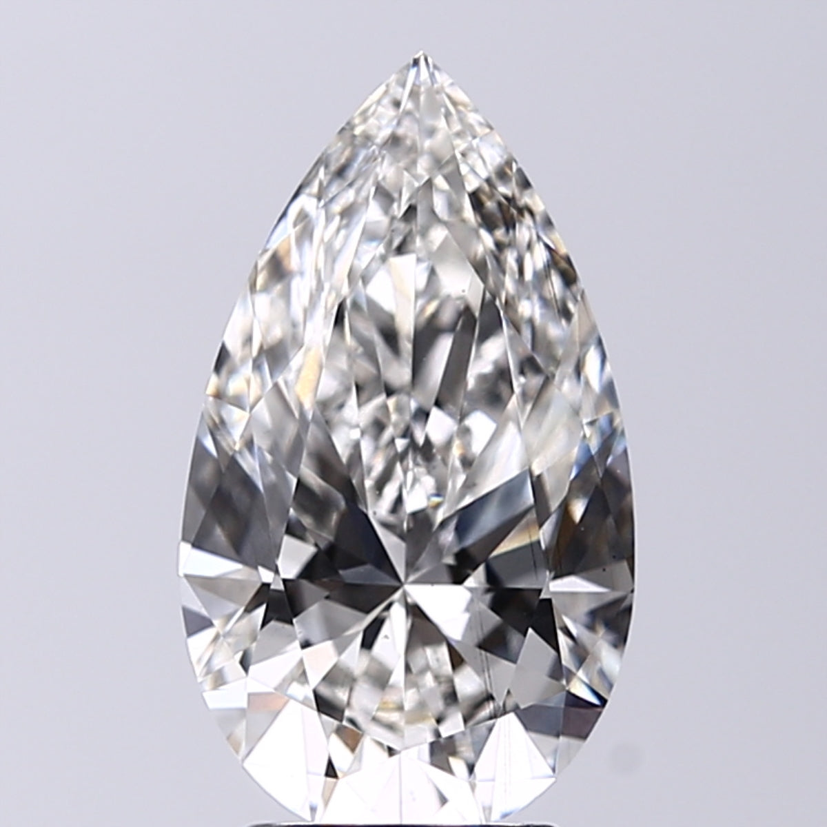 Lab-Grown 3.01 Carat Pear Shape Diamond color G Clarity SI1, precious stones, engagement diamonds