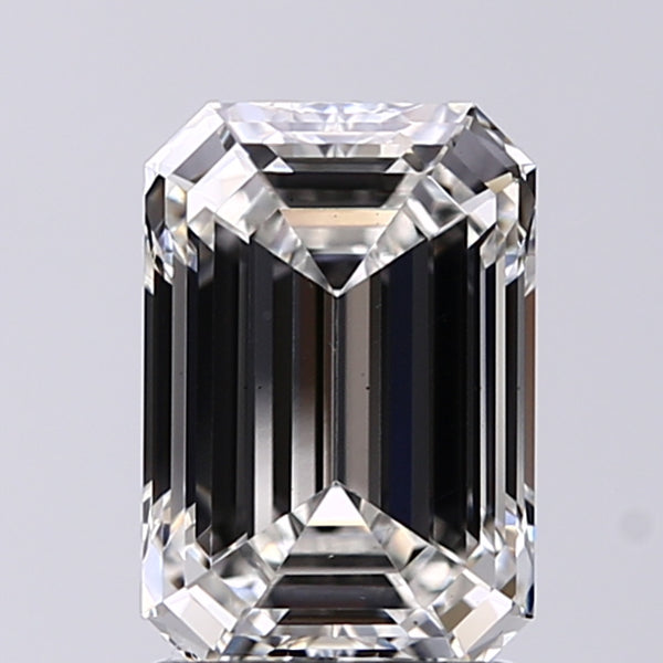 Lab-Grown 1.81 Carat Emerald Cut Diamond color G Clarity VS1 With GIA Certificate, precious stones, engagement diamonds