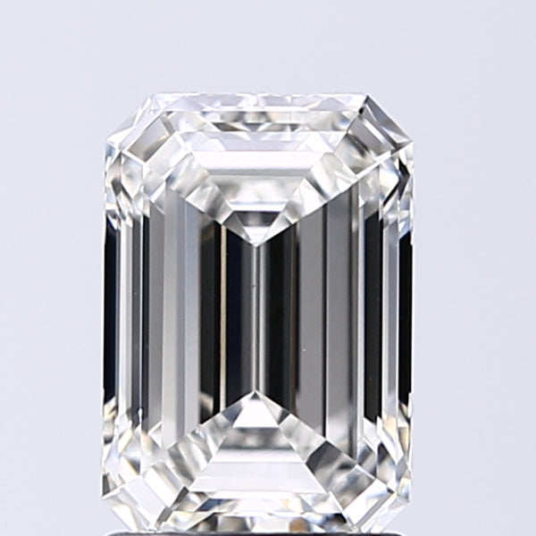 Lab-Grown 1.55 Carat Emerald Cut Diamond color G Clarity VVS2, precious stones, engagement diamonds
