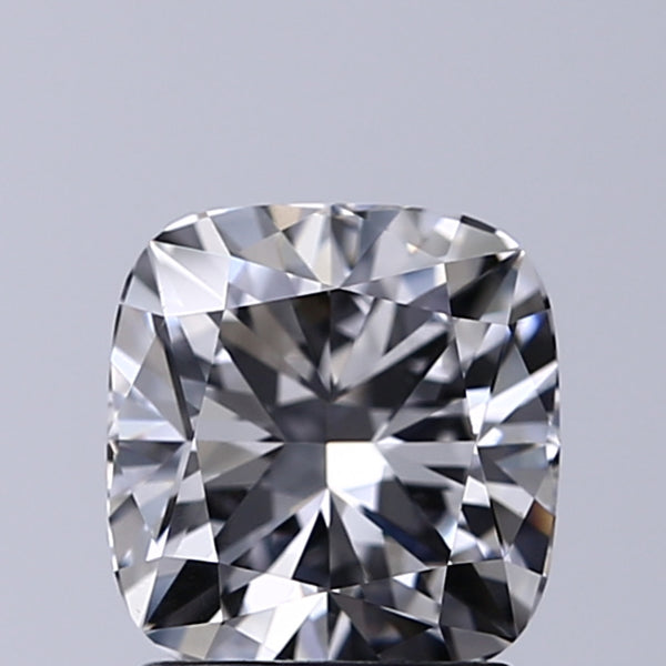 Lab-Grown 1.51 Carat Cushion Modified Brilliant Cut Diamond color D Clarity VS2, precious stones, engagement diamonds