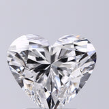 Lab-Grown 2.01 Carat Heart Shape Diamond color D Clarity VVS2, precious stones, engagement diamonds