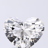 Lab-Grown 1.53 Carat Heart Shape Diamond color G Clarity VVS2, precious stones, engagement diamonds