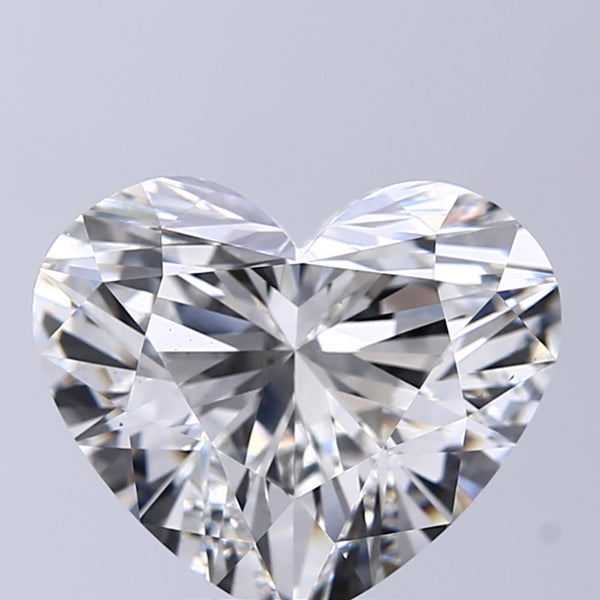 Lab-Grown 5.01 Carat Heart Shape Diamond color H Clarity VS1, precious stones, engagement diamonds