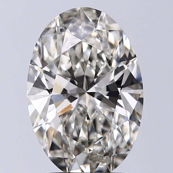 Lab-Grown 2.55 Carat Oval Shape Diamond color I Clarity VS1, precious stones, engagement diamonds