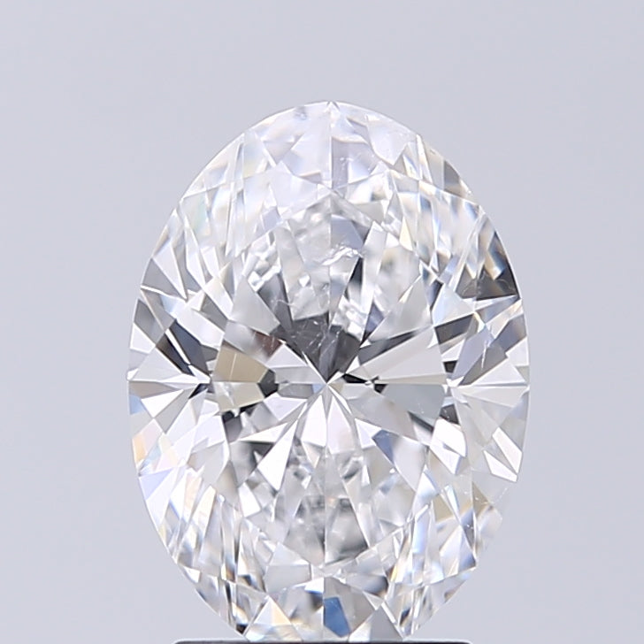 Lab-Grown 2.01 Carat Oval Shape Diamond color D Clarity SI1 With GIA Certificate, precious stones, engagement diamonds