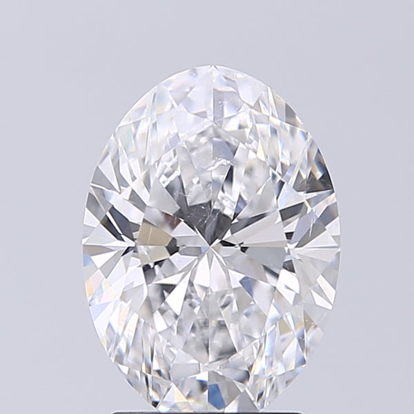 Lab-Grown 2.01 Carat Oval Shape Diamond color D Clarity SI1 With GIA Certificate, precious stones, engagement diamonds