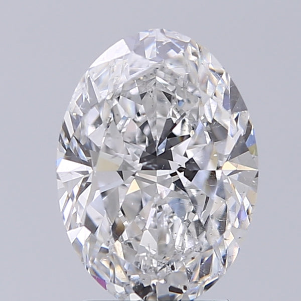 Lab-Grown 2.01 Carat Oval Shape Diamond color D Clarity SI2 With GIA Certificate, precious stones, engagement diamonds