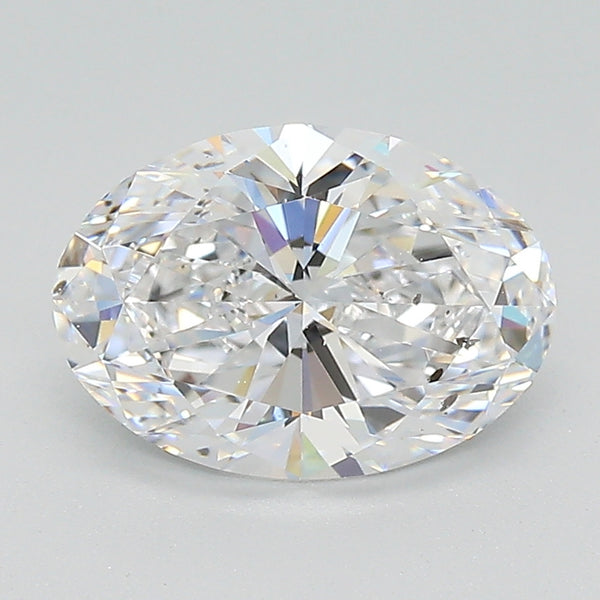 Lab-Grown 2.01 Carat Oval Shape Diamond color D Clarity SI2 With GIA Certificate, precious stones, engagement diamonds