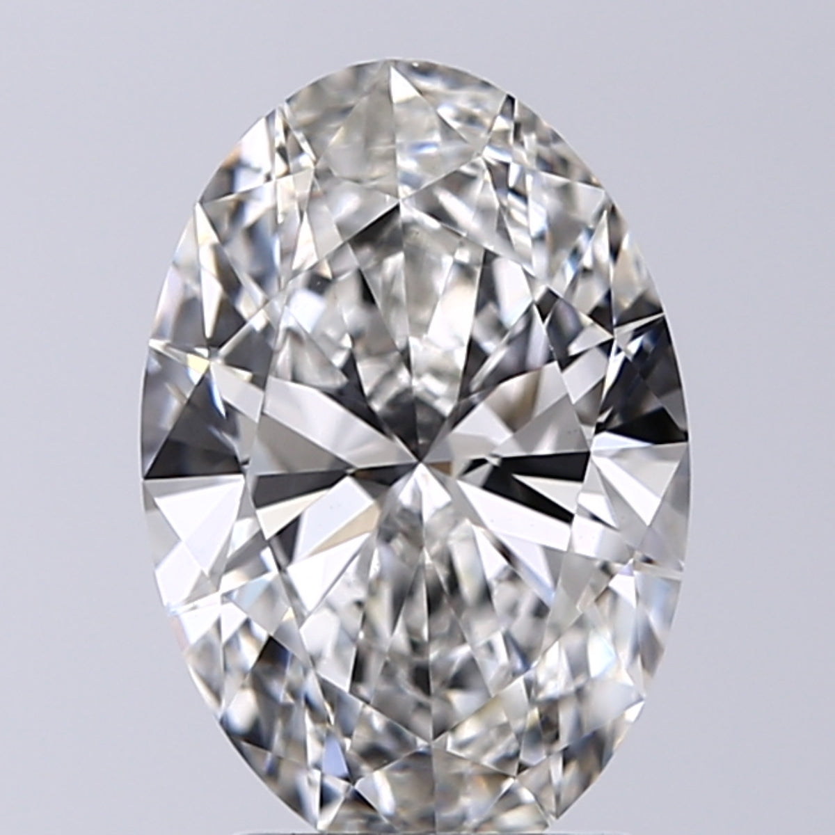 Lab-Grown 2.01 Carat Oval Shape Diamond color G Clarity VVS2, precious stones, engagement diamonds