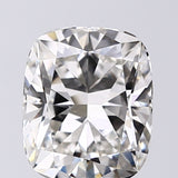 Lab-Grown 2.66 Carat Cushion Modified Brilliant Cut Diamond color H Clarity VVS2, precious stones, engagement diamonds