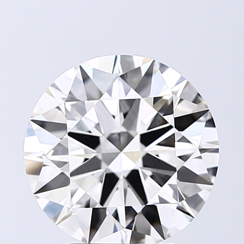 Lab-Grown 3.23 Carat Round Brilliant Diamond color H Clarity VVS2, precious stones, engagement diamonds