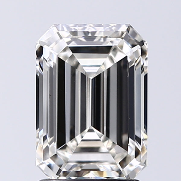 Lab-Grown 2.06 Carat Emerald Cut Diamond color G Clarity VVS2, precious stones, engagement diamonds