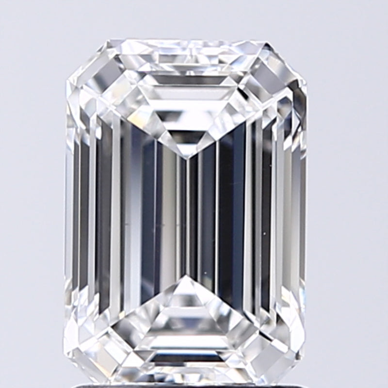 Lab-Grown 1.61 Carat Emerald Cut Diamond color D Clarity VS2 With GIA Certificate, precious stones, engagement diamonds