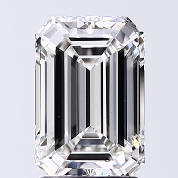 Lab-Grown 2.04 Carat Emerald Cut Diamond color G Clarity VS1, precious stones, engagement diamonds