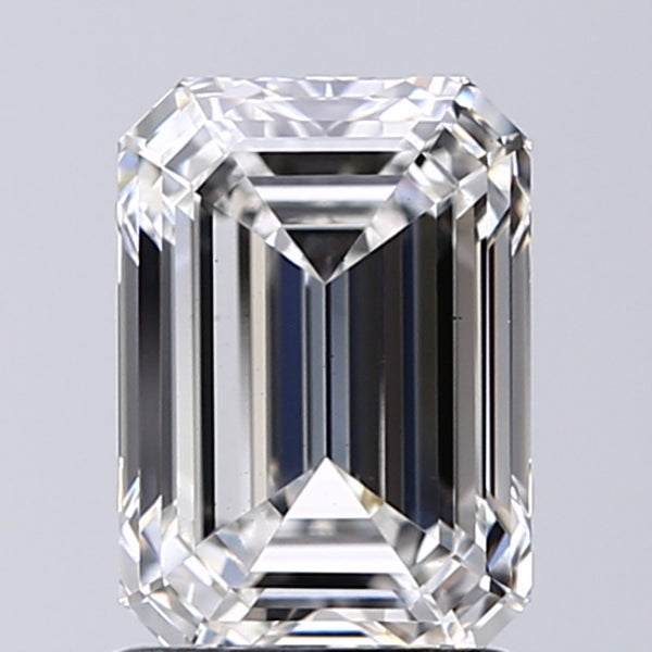 Lab-Grown 1.70 Carat Emerald Cut Diamond color G Clarity VS1 With GIA Certificate, precious stones, engagement diamonds