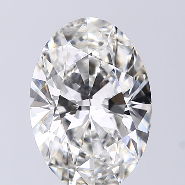 Lab-Grown 2.10 Carat Oval Shape Diamond color G Clarity VS1 With GIA Certificate, precious stones, engagement diamonds