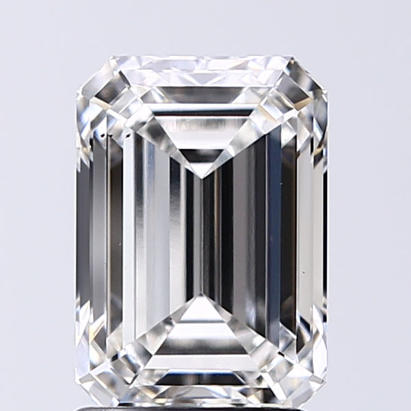 Lab-Grown 2.03 Carat Emerald Cut Diamond color G Clarity VS1, precious stones, engagement diamonds