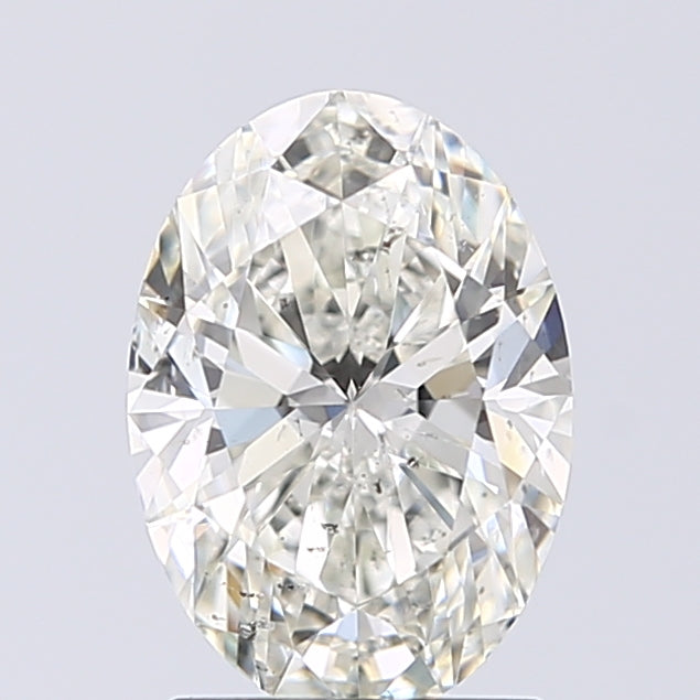 Lab-Grown 1.51 Carat Oval Shape Diamond color K Clarity SI2 With GIA Certificate, precious stones, engagement diamonds